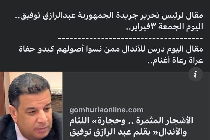 صورة لمقال رئيس تحرير الجمهورية المحذوف